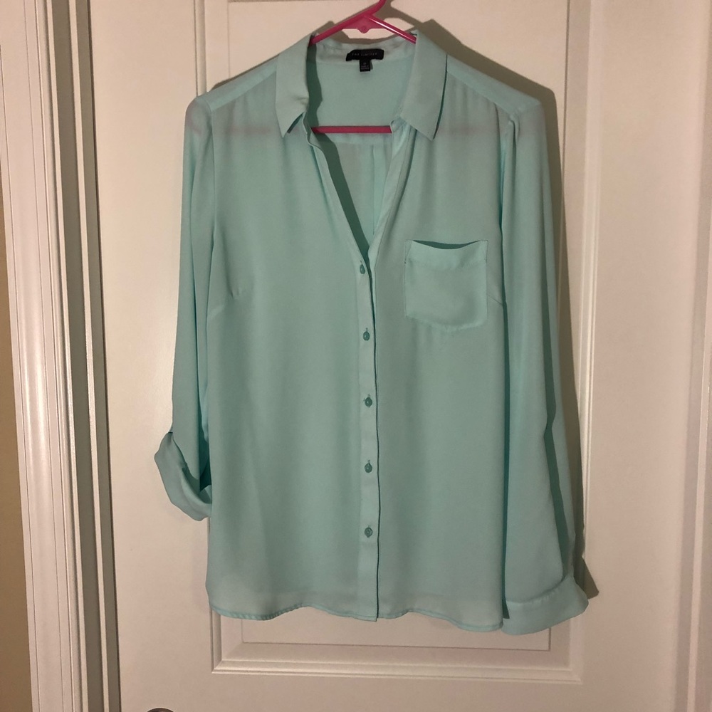 Mint Long Sleeve Ashton Blouse